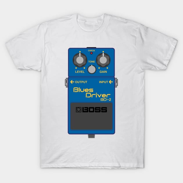 Boss BD-2 Blues Driver Guitar Effect Pedal T-Shirt by conform